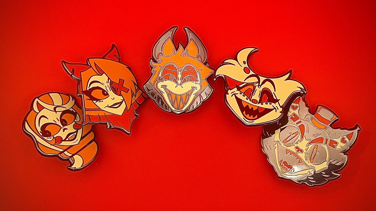 Hazbin Retro Halloween Enamel Pin